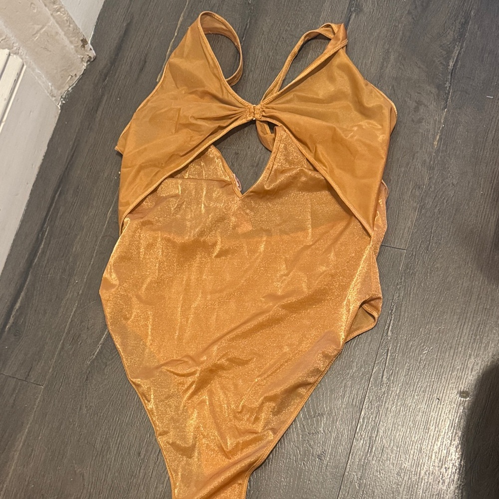 Savage X Fenty Gold Shapewear Bodysuit